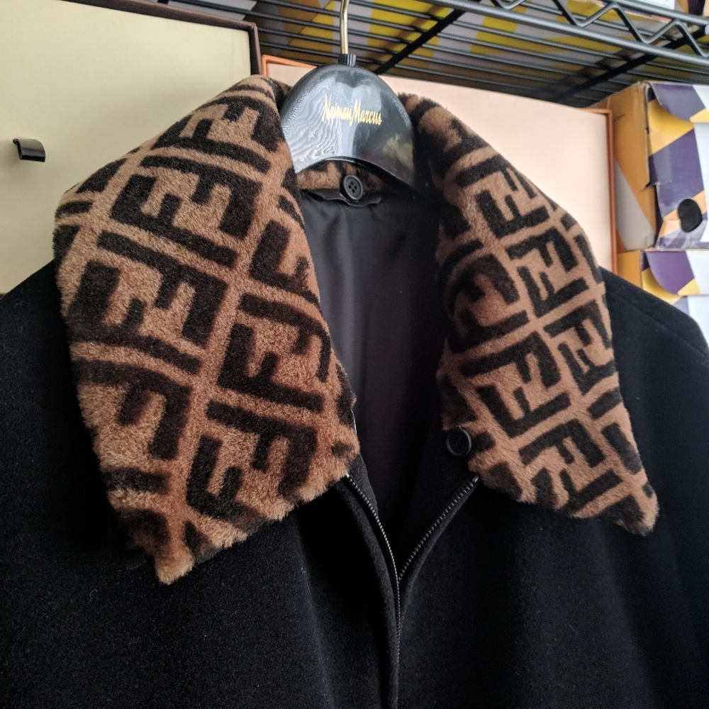 Fendi Wool and Sheepskin Collar Jacket - Picture 4 of 12